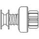 1909771 New Extended Shaft Starter Drive Fits John Deere Tractor B 50