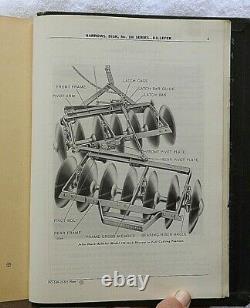 1920s-61 JOHN DEERE DEALERS CULTIVATORS HARROWS DISK TILLER MASTER PARTS CATALOG