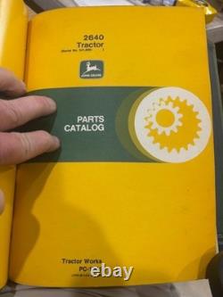 4 John Deere 2440 2640 Tractor Parts Catalog Manuals PC1538 PC1760 PC1539 PC1761