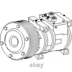AC Compressor Fits John Deere Tractors 8 Grooves RE46609 AH169875