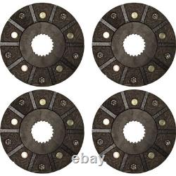 AM1828T Set of 4 Brake Discs Fits John Deere 40 420 430 440 1010
