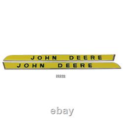 AR28048, AR28049 Side Molding Pair with Raised Letters -Fits John Deere Tractor