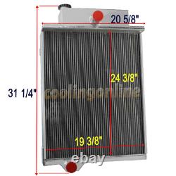 #AR40832 AR46434 AR49454 Aluminum Radiator 4Row fit John Deere Tractor 4000 4020