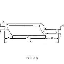 AR86597 Muffler Fits John Deere Tractor 4040 4050 4240 4250 4440 4450