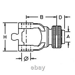 AW33098 Fits John Deere Fits JD Rotary Cutter Yoke 1018 6 CV Bondioli & Pavesi B