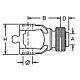 AW33098 Fits John Deere Fits JD Rotary Cutter Yoke 1018 6 CV Bondioli & Pavesi B