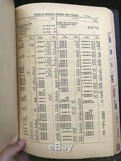 Antique 1939 JOHN DEERE REPAIR PARTS PRICE LIST tractor farm catalogue book