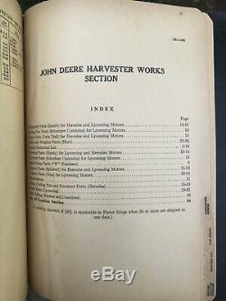Antique 1939 JOHN DEERE REPAIR PARTS PRICE LIST tractor farm catalogue book