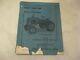 Antique 1952 Massey Harris Pony Tractor Parts Manual Motor And Accessories