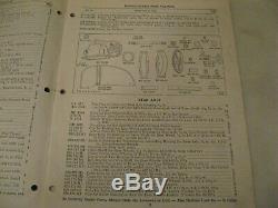 Antique 1952 Massey Harris Pony Tractor Parts Manual Motor And Accessories