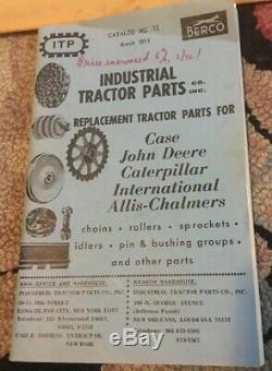Antique Vtg TRACTOR CATALOGS INDUSTRIAL TRACTOR PARTS Co. JOHN DEERE ECT