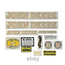 B Complete Set Vinyl Cut-Fits John Deere Tractor B Styled Hood 1947-52