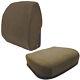 Back/Seat Cushion Set Fits John Deere 8100 8200 8300 8400 Farm Tractors