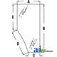 Cab Glass Right Hand Door fits John Deere 6300 6320 6400 6420 7520 L169103