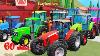 Color Tractors 60 Minutes Of Animation About Tractors U0026 Agricultural Machines On An Animated Farm