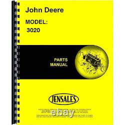 Fits John Deere 3020 Tractor Parts Manual