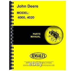 Fits John Deere 4000 Tractor Parts Manual