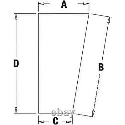 Fits John Deere Parts GLASS WINDSHIELD LOWER T191072 710J, 710G, 410TMC, 410J, 410G