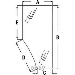 Fits John Deere Parts RH DOOR GLASS L169103 6510 (European), 6506 (European), 65