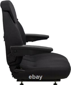 Fits John Deere Tractor Seat Assembly Fits Various Models Black Cloth