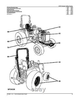 For John Deere 4120 Tractor Parts Catalog Manual