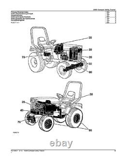 For John Deere 4300 Tractor Parts Catalog Manual