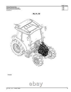 For John Deere 5055e Tractor Parts Catalog Manual