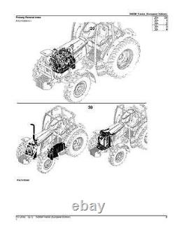 For John Deere 5085m Tractor Parts Catalog Manual