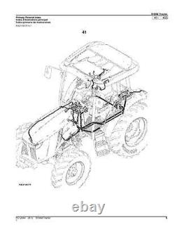 For John Deere 5100m Tractor Parts Catalog Manual