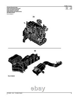For John Deere 5105ml Tractor Parts Catalog Manual