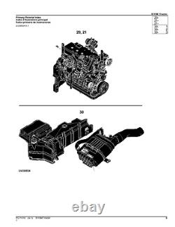 For John Deere 5115m Tractor Parts Catalog Manual #1
