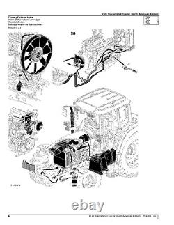 For John Deere 6120 6220 Tractor Parts Catalog Manual