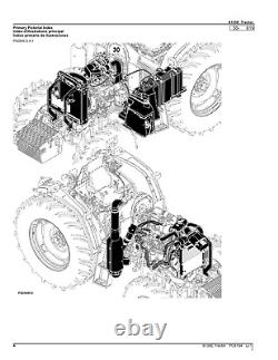 For John Deere 6135e Tractor Parts Catalog Manual
