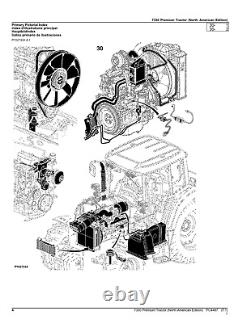For John Deere 7330 Tractor Parts Catalog Manual #2