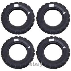 Four (4) New Lugged 600 x 16 Tires Fits John Deere Tractor Models