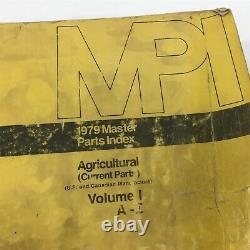 Genuine John Deere 1979 Master Parts Index Agricultural Dealer Service SP-235