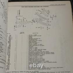 Genuine John Deere 3020 Tractor Parts Catalog PC1115 S/N 123000-Up