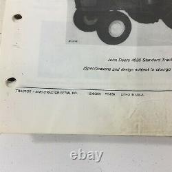 Genuine John Deere 4020 Tractor Parts Catalog PC-859 1980 Dealer Service