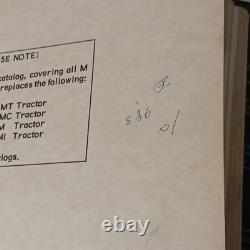 Genuine John Deere Model M series Tractor Parts Catalog PC848