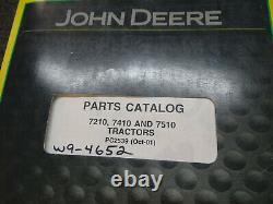 Genuine OEM John Deere 7210 7410 7510 Tractor Parts Manual PC2539