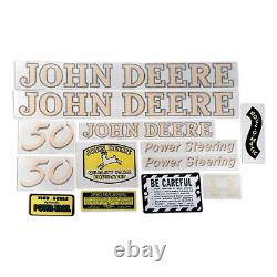 JD 50 Vinyl Cut Decal Set-Fits John Deere Tractor 50