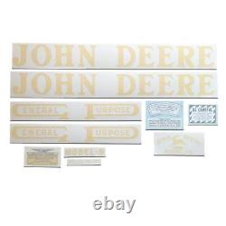 JD B 1934-38, Vinyl Cut Decal Set-Fits John Deere Tractor B (1934-38)