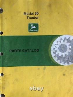 JD John Deere antique tractor 50 Owners Manual, parts catalogue, and IT repair