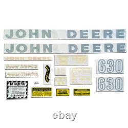 JD Vinyl Die Cut Decal Set Fits John Deere Early 630 Tractor