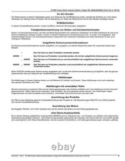 JOHN DEERE 6110M TRACTOR PARTS CATALOG MANUAL Final Tier 4 / MY18