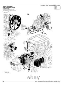JOHN DEERE 6320 6420 6420S TRACTOR PARTS CATALOG MANUAL European ver