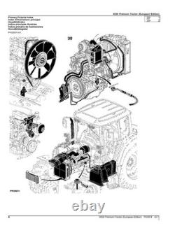 JOHN DEERE 6530 TRACTOR PARTS CATALOG MANUAL ser. EUROPEAN EDITION