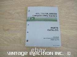 JOHN DEERE 655, 755/756, 855/856 TRACTORS Parts Catalog/Manual PC2054 (93)