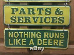 JOHN DEERE Parts Service Tractor Metal Farm Equipment Signs Tractors