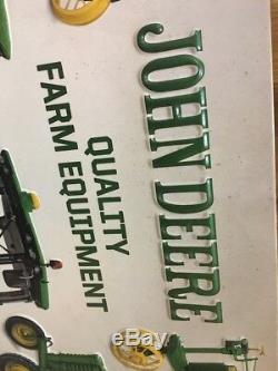 JOHN DEERE Tractor Metal Farm Equipment Vintage Look Nothing Runs Like A Deere 2